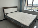 耿爱浩轩床实木床双人床单人床软包现代简约主卧大床民宿床 床+20cm弹簧乳胶床垫 1.5*2米 实拍图