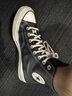 匡威（Converse）官方1970S男女高帮牛皮革休闲板鞋经典黑黑色A13863C A13863C 43 实拍图