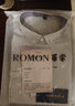 罗蒙（ROMON）加绒加厚条纹休闲衬衫男长袖秋冬季保暖免烫衬衣潮流修身白衬衫男 TW03白色 【加厚】 加绒 XL 参考125-138左右 实拍图