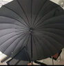 美度长柄雨伞超大号加固加厚结实抗风伞男士手动长把直柄雨伞黑M5003 实拍图