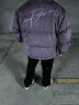 BJHG不计后果冬季白鸭绒羽绒服男环保麂皮绒面包服美式设计感小众上衣 暗夜紫 L （130-160斤） 晒单实拍图