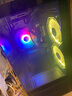 宁美 定制 N系列 台式电脑机箱风扇 主机散热风扇 LED 炫光 12CM 静音 降温 /单拍不发货/搭配主机下单 黑色无光机箱风扇 实拍图