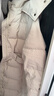 鸭鸭（YAYA）羽绒服女长款过膝2025冬季新款时尚气质收腰连帽加厚保暖外套XB 白色 M /160 实拍图