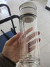 JRINKTEEA茶水分离玻璃杯大容量茶仓车载过滤泡茶水杯男女喝茶杯定制 Q8冰裂银（316不锈钢茶仓） 350ml 实拍图