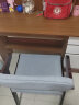 幻狐 （DREAM FOX ） 电脑桌台式家用带书架写字桌简约书桌书柜组合学生学习桌写字台 【单桌+实木椅】黑橡木色120CM 实拍图