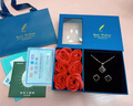 莞晗999足银四叶草耳钉女银耳环玛瑙耳饰七夕情人节生日礼物送女友 大号耳钉+项链【配玫瑰礼盒】 实拍图