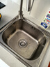卓浴卫浴水槽单槽304不锈钢灶台厨房洗菜盆洗碗池洗菜池一体盆水盆 【304】尊享版45*39水槽套装配角阀 实拍图