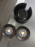 仿黑檀电木茶杯垫架组合功夫茶垫品茗茶托垫子套组隔热垫茶具茶道配件 电木杯垫(圆形/大号)套组-五彩缤纷 实拍图