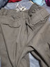 花花公子（PLAYBOY）休闲裤男2025年秋冬季裤子男士商务宽松直筒潮流长裤 军绿 L 实拍图