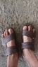 凉鞋男款2024新款外穿厚底防滑沙滩鞋男鞋夏户外耐磨两用凉拖鞋男 E3./仿皮】638】+7】棕色泡水版 42/.N鞋子偏小 实拍图