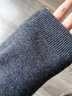 CARBINEER高领羊绒衫男 纯色打底衫秋冬季保暖双翻领毛衣男 JXB351688 深灰 180/XXL 实拍图
