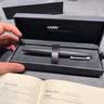 德国进口 凌美(LAMY)钢笔签字笔墨水笔2000杜康系列玻璃纤维杆14K镀金笔尖开学礼物送老师学生 杜康-磨砂黑EF尖 实拍图
