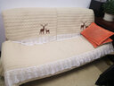 梦雅莉（mengyali）沙发垫四季通用布艺坐垫防滑简约现代全包沙发罩套盖布巾2025款 亦安【升级刺绣款】单条装 70*210cm【大两人位】 实拍图