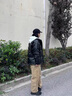 WASSUP UOSNE官方潮牌羽绒服男女款冬季美系免洗PU皮90鸭绒派克服飞行员外套男 9205水墨黑-免洗PU皮（90%鸭绒） M （建议120-145斤） 实拍图
