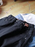 雪澈2025冬季加绒加厚牛仔裤女高腰弹力修身显瘦百搭小脚裤紧身女士 88黑色松紧腰【薄绒】 28 建议100-110斤L 实拍图