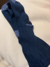 Gap男装洋气拼色休闲袜子442205 款男士深色时尚中筒袜三双装 海军蓝 均码(24-26cm) 实拍图