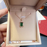 伊芭1.8克拉天然绿碧玺吊坠 18K金镶钻项链送女朋友生日礼物圣诞绿色 单吊坠 实拍图
