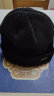 吉普（JEEP）帽子男士毛线帽防风护耳加绒保暖帽含羊毛韩版潮流秋冬季针织帽休闲防寒帽A0360 黑色 晒单实拍图