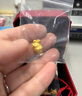 老庙黄金足金十二生肖吊坠项链本命年龙年生肖龙转运珠送男友女友定价 生肖兔+礼盒+s925链(可换红绳) 约：1.3g 实拍图