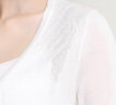 歌米拉 冰丝针织衫女开衫薄款坎肩夏季短款空调衫外搭吊带小披肩外套 白色 S 实拍图