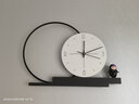 恋妆2025新款极简艺术轻奢挂钟简约现代家用装饰时尚客厅房间时钟挂墙 极简艺术大号（51*36cm） 实拍图