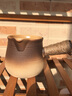 瓷牌茗茶具（cipaiming teaset）茶壶粗陶烧水壶户外酒精炉煮茶壶陶瓷围炉煮茶茶具套装 渐变条纹月颜侧把壶 实拍图