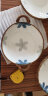 舍里 墨蓝陶瓷盘子碗家用2024新款日式双耳汤碗米饭碗釉下彩餐具套装 7英寸不规则双耳碗 11cm 【尺寸如图】 实拍图