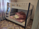莱客轩（LAIKEXUAN）儿童上下床双层实木高低子母床爬梯款上铺1.6米下铺1.8米 实拍图