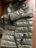 Converse 匡威童装男女童中长款羽绒服2023冬季新款儿童连帽保暖外套 灰橄榄绿 140 /68 【建议身高128-140cm】 实拍图