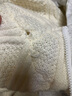 AEMAPE秋冬季慵懒风毛衣开衫外套女2025新款高级感连帽假两件针织衫上衣 米白色 均码 (80-140斤拍) 实拍图