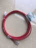 PANDUIT 泛达超六类细网线CAT6A类跳线家用电脑宽带POE监控万兆高速成品线 吉祥红 3米 实拍图