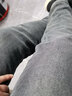 JEEP SPIRIT吉普牛仔裤男修身秋冬季韩版裤子男士微弹小脚裤 蓝灰加绒 36 实拍图