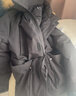 骆驼（CAMEL）冲锋派克羽绒服男[王俊凯同款]保暖极寒防泼水工装羽绒服女 AA12264035D，幻影黑 ，中性 M 实拍图
