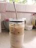 圆舍（Yumsir） 网红吸管杯成人耐热玻璃杯冷萃咖啡杯带刻度ins风密封孕妇喝水杯 热气球550ml款（带吸管、杯套） 实拍图