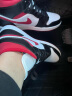 耐克（NIKE）【潮】Air Jordan aj1板鞋男女新款中高帮休闲运动耐磨篮球鞋 DJ4695/554724-122白黑红 43 晒单实拍图