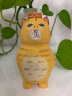 创意手工个性造型小猫木雕工艺品桌面摆件潮酷猫咪公仔生日礼物 橘猫 晒单实拍图