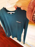 健卡丹【两件装】春秋男士长袖t恤百搭男装冬季圆领宽松秋衣上衣潮打底 2件装GE长袖：【墨绿+黑色】 L【适合100-115斤】 实拍图