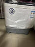 海飞（haifei）6.5公斤家用半自动洗衣机小型宿舍用尔迷你小巧双桶洗衣机半自动双缸洗衣机洗脱水一体家用洗衣机 6.5公斤半自动双桶透明黑 实拍图