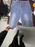 真维斯（Jeanswest）牛仔裤男生宽松直筒2026春秋新款男裤九分锥形哈伦男士休闲长裤子 806浅蓝+包邮退换 34 码 实拍图