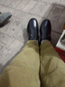 【品牌断码】冬季加厚中老年男鞋真皮羊绒高帮棉鞋保暖抗寒软皮鞋 黑色真皮精品版 加绒 40 实拍图