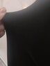 宜而爽 男女情侣保暖内衣套装40支双面磨绒阳离子圆领秋衣秋薄绒无痕 女款黑色 XXL(男180/女175) 实拍图