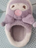 HELLO KITTY儿童棉拖鞋库洛米女童卡通舒适软底保暖棉拖鞋紫色240 KT0202 实拍图