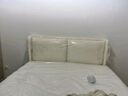 森木驰新款超薄软包床头板生态皮实木简约现代18米 床头单买 床头软包 米白色优质生态皮易擦净烘干实木 适用2.0米宽度床打开即用占地6cm 实拍图