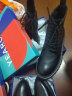 意尔康男鞋时尚英伦风商务正装鞋系带低跟单鞋子男 Y541ZE97411W 黑色 39 实拍图