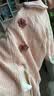 标点熊婴儿连体衣服小公主风女宝宝哈衣加绒加厚新生儿童外出爬服春秋冬 美人条娃娃领粉色 90码 建议身高80-90 实拍图