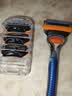 吉列（Gillette）锋隐剃须刀锋速5刀片手动刮胡刀 4刀头刀片 实拍图