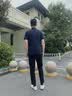 雨果博斯BOSS【礼物 经典款 珠地布】男士徽标弹力棉修身短袖Polo衫 404-深蓝色 L 实拍图