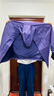 罗蒙（ROMON）冲锋夹克男女户外运动登山服连帽外套防风防水风衣紫色XL 实拍图