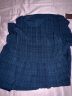 阿玛施（AMASS）2024夏季新款不规则方格织物清爽度假风无袖洋装连衣裙5500544 藏蓝 M(3码) 晒单实拍图