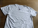 夏季圆领短袖T恤男纯色百搭黑色白色莱卡打底衫半袖体恤上衣服 牛奶丝-纯白色短T XL 实拍图